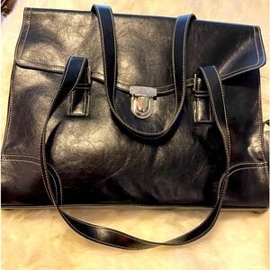 Worthington Black Laptop Tote size Large